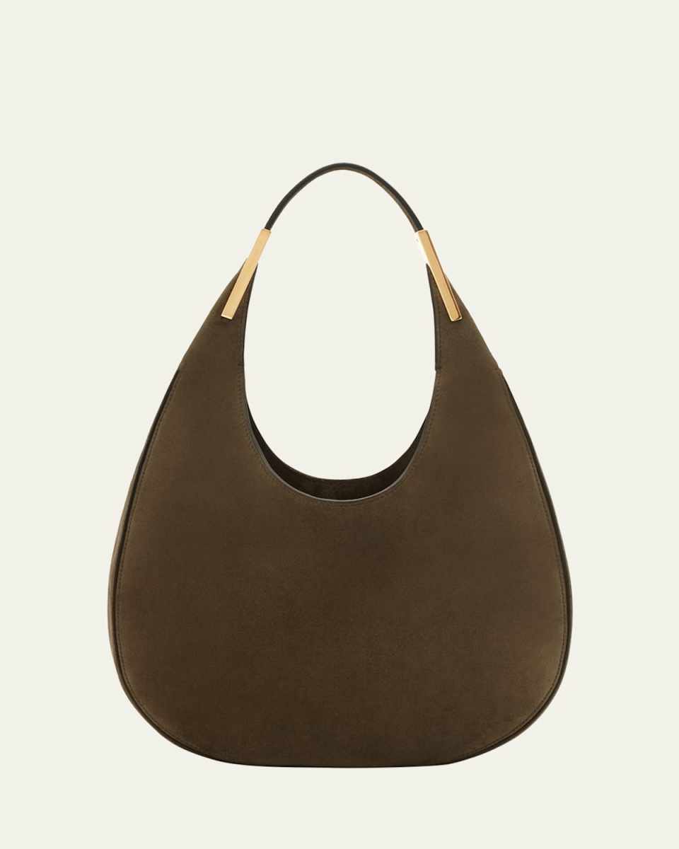 Florence Small Suede Hobo Bag